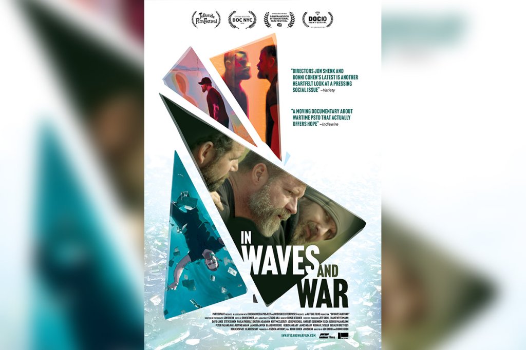 in waves and war poster