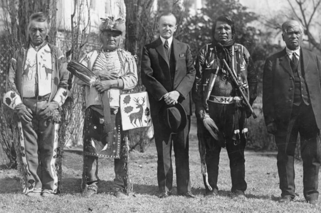 Although President Calvin Coolidge signed the act in 1924, many Native Americans couldn’t vote until decades later. (Library of Congress)