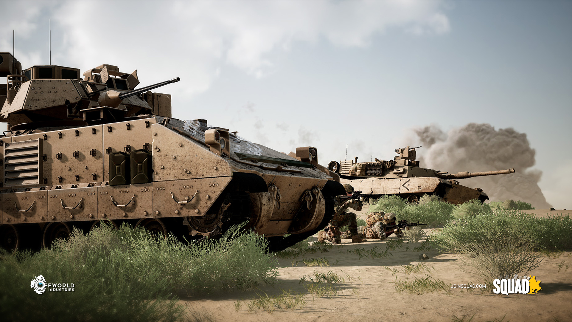 realistic military game squad