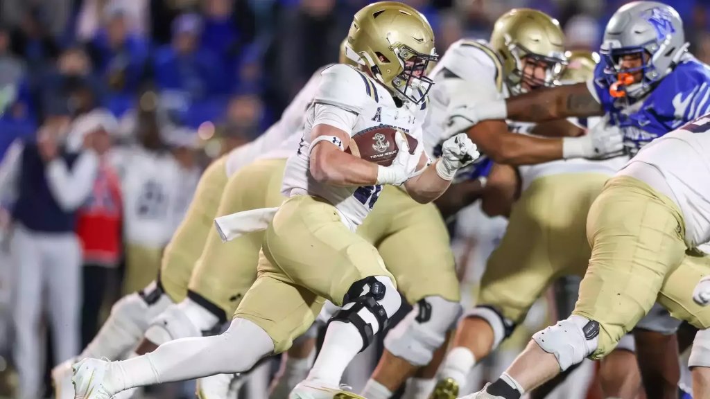 academy football navy beats memphis navy