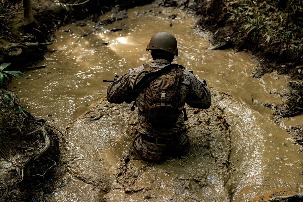 jungle warfare training wet electronics