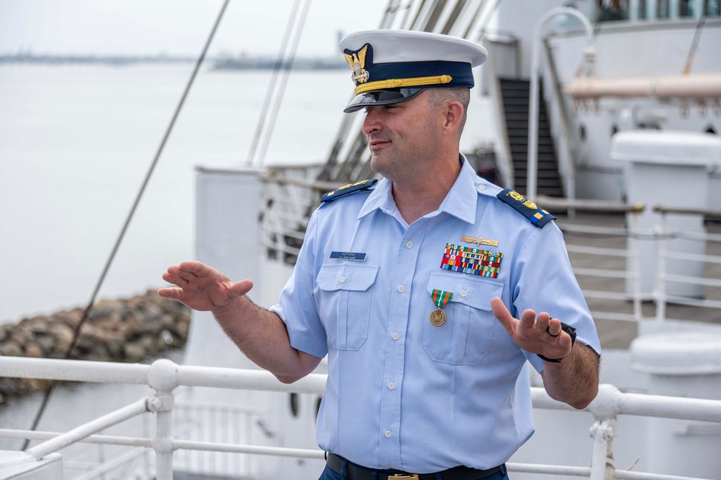 Coast Guard promotion ceremony