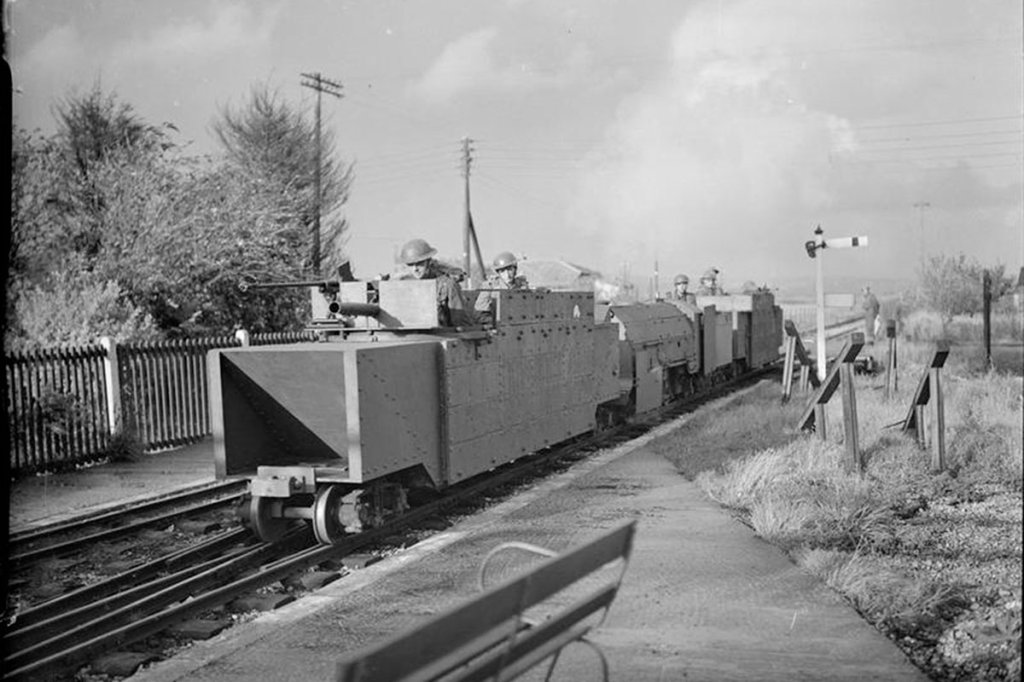 Miniature armored train