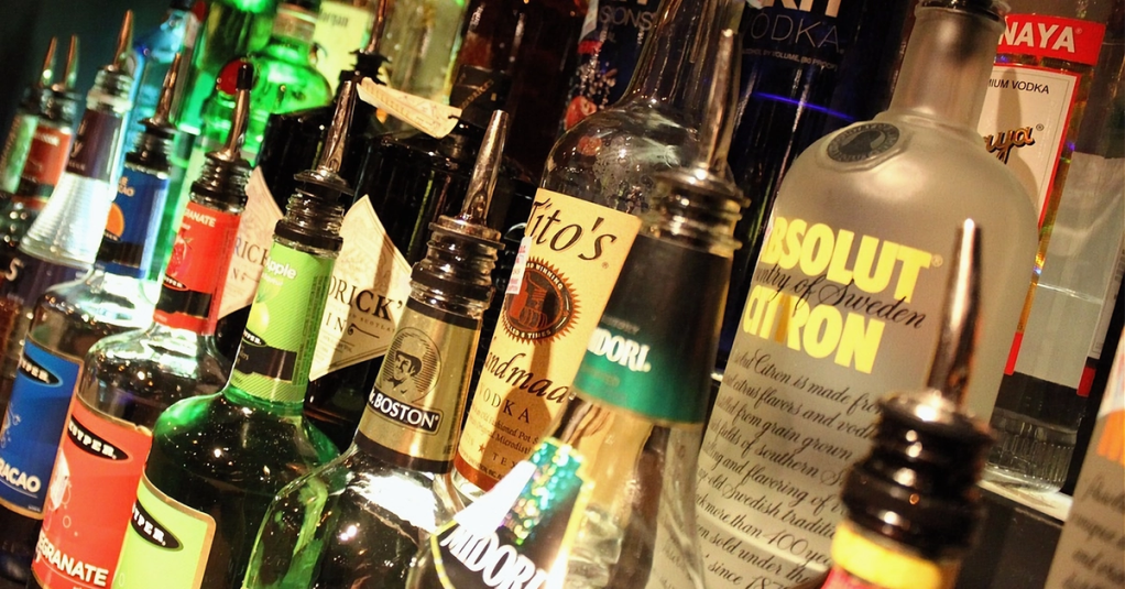 drink your way sober liquor bottles picryl