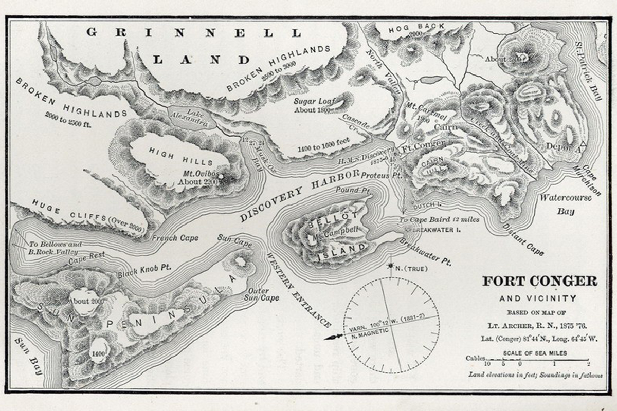 Fort Conger map