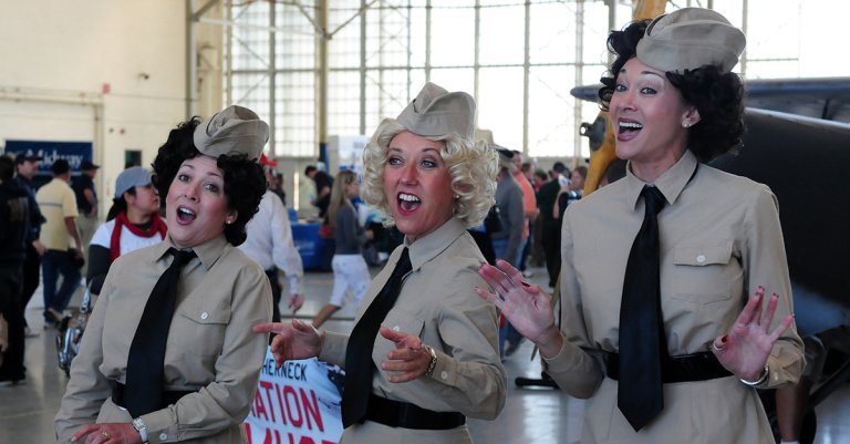 World War II-era reenactors