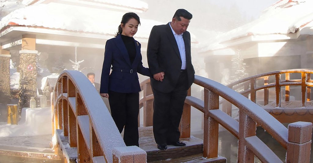 north korea successor Kim ju ae with Kim Jong Un getty