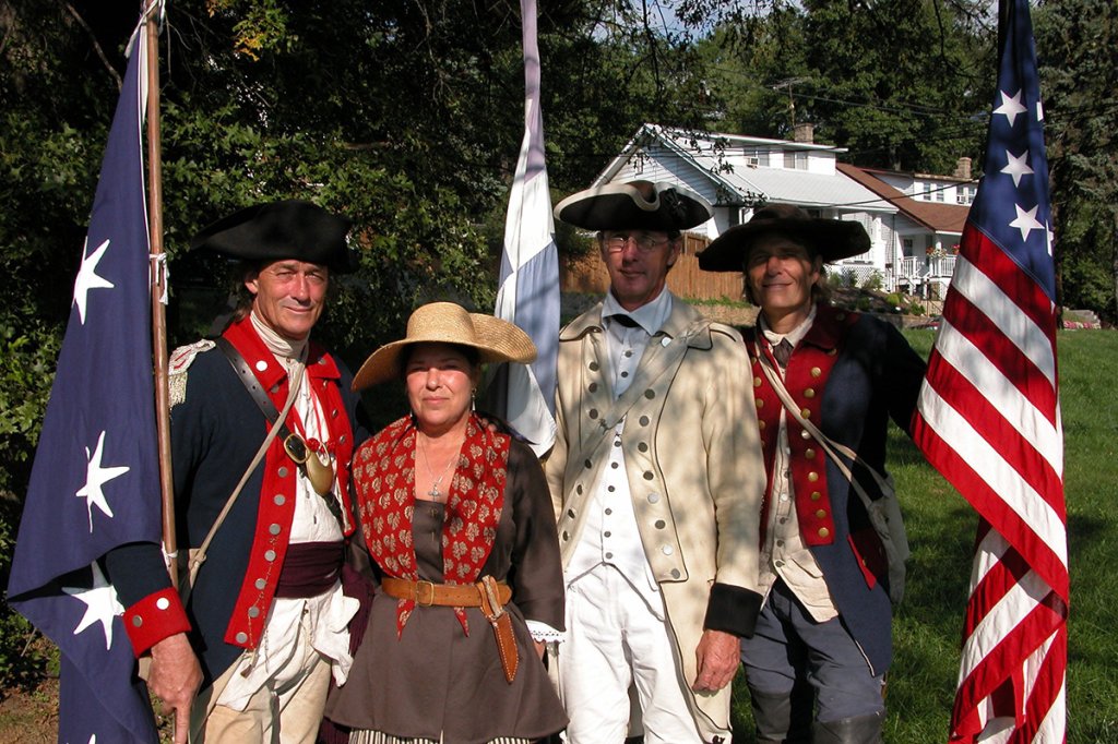 Revolutionary War reenactors