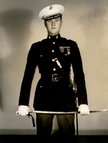 Modern pistol technique Jeff Cooper dress blues