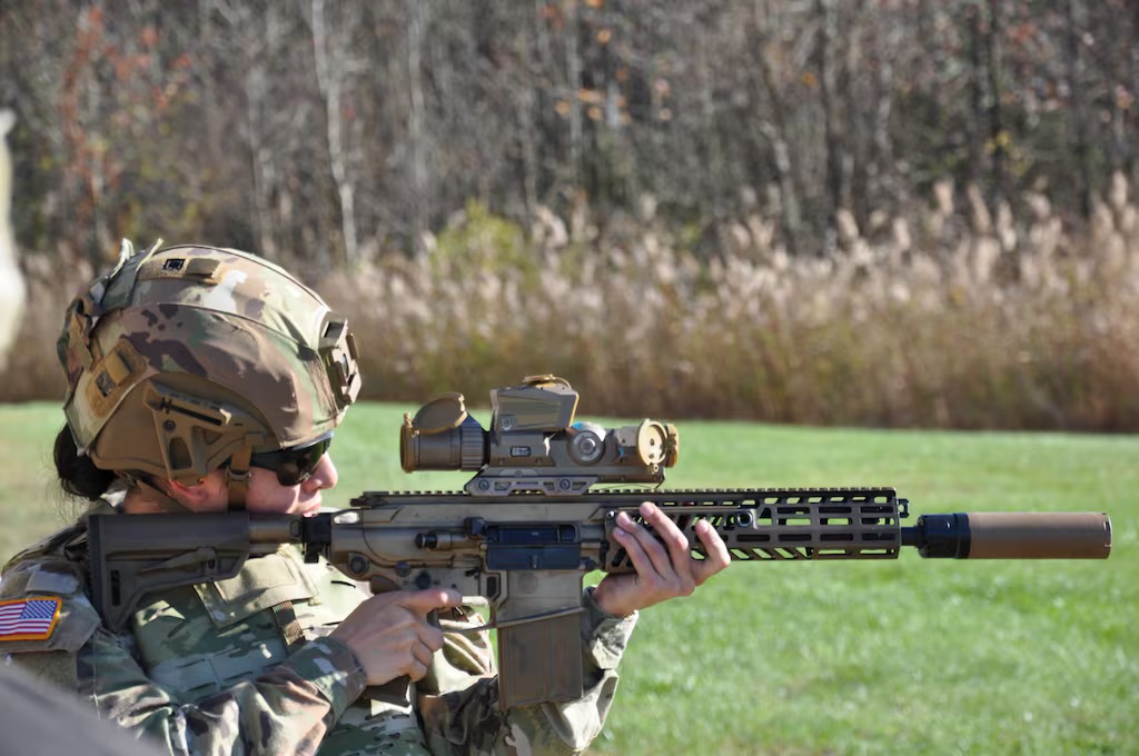 soldier firing the marine corps rejected M7