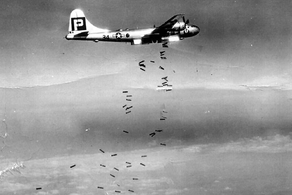 B-29 Superfortress over Japan