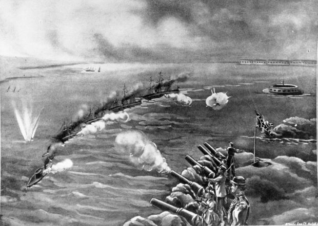 The bombardment of Seward's Point
