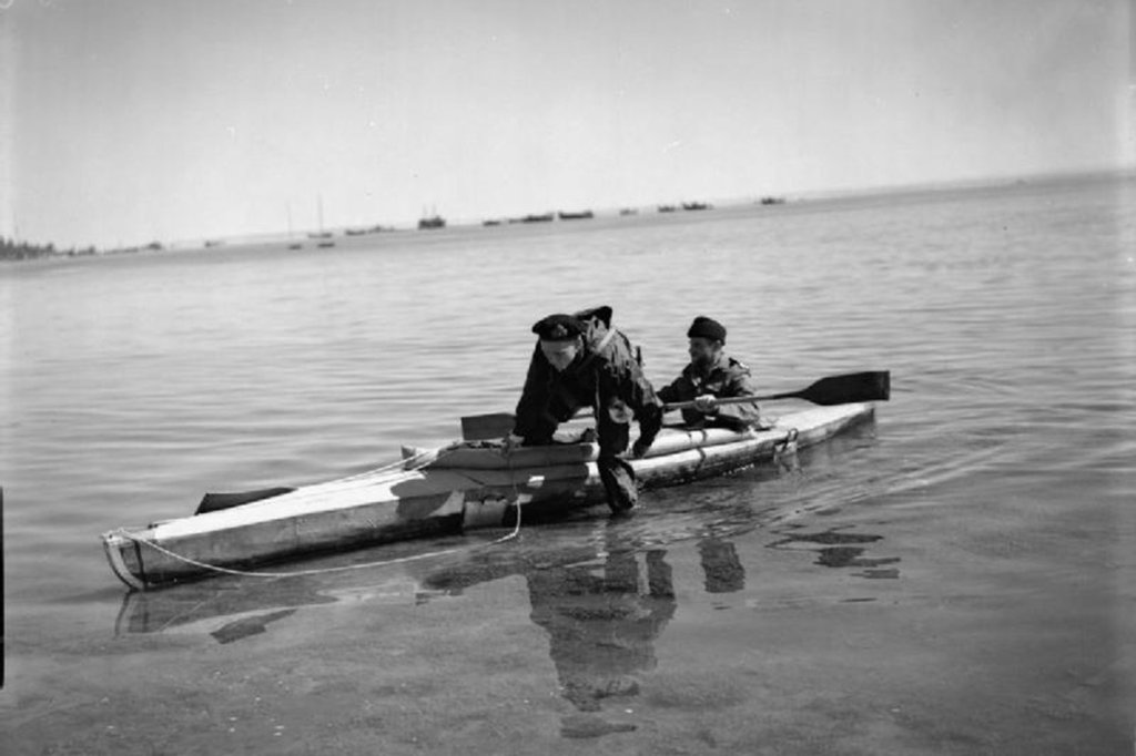 British Royal Navy canoe