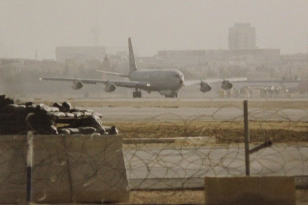 The JSTARS prepares to take off for a mission in support of Operation DESERT STORM. (Photo courtesy of Col. (Ret.) Martin Kleiner)