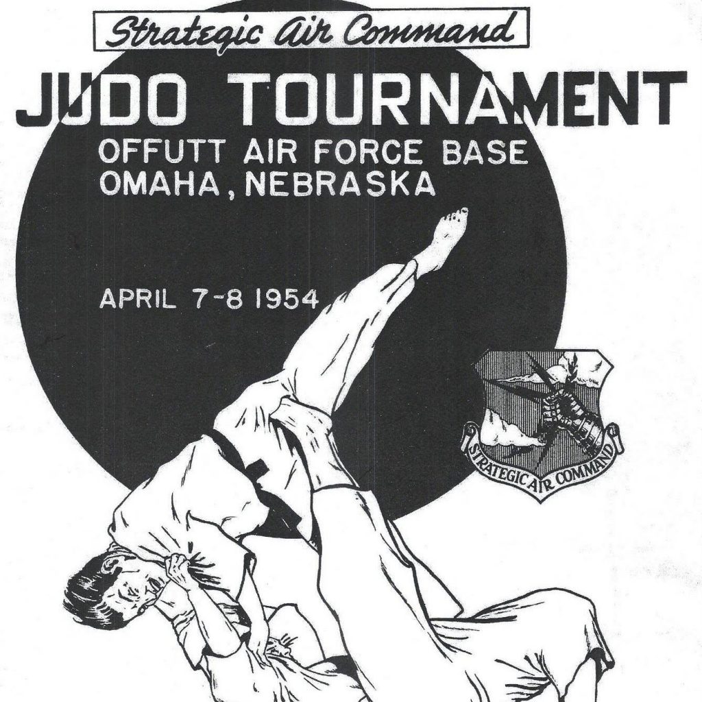 A judo competition ad from SAC base in Nebraska