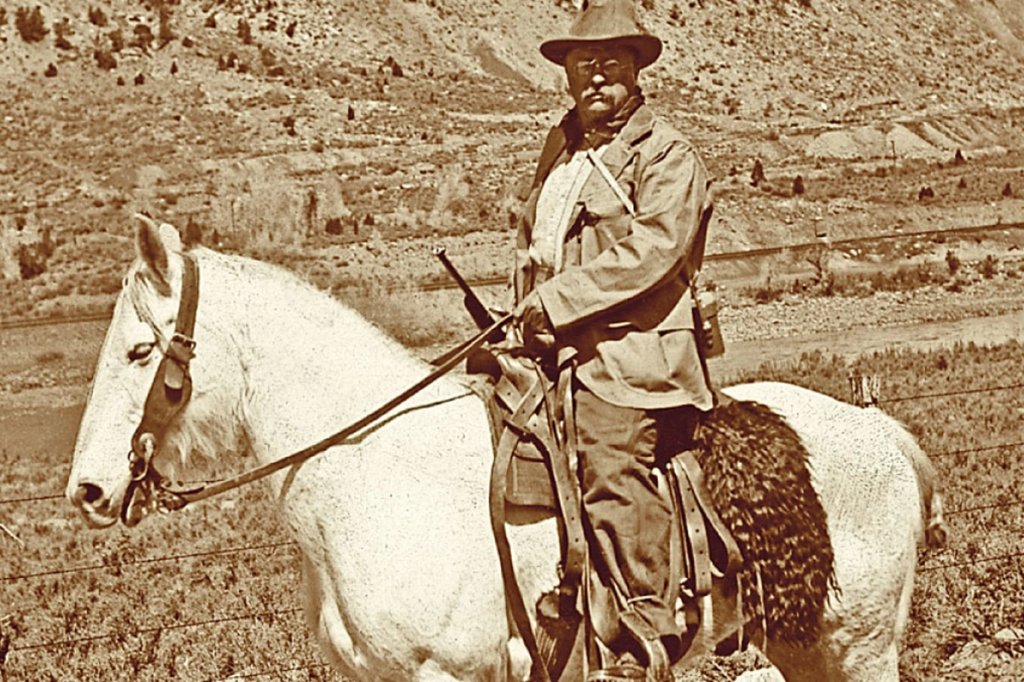 Theodore Roosevelt on horseback