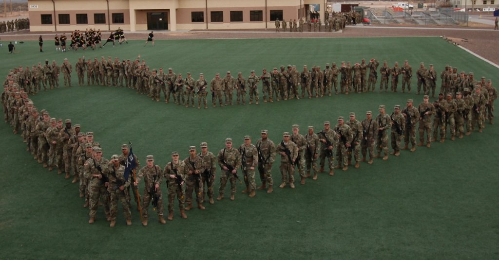 valentines day military household unit heart formation army