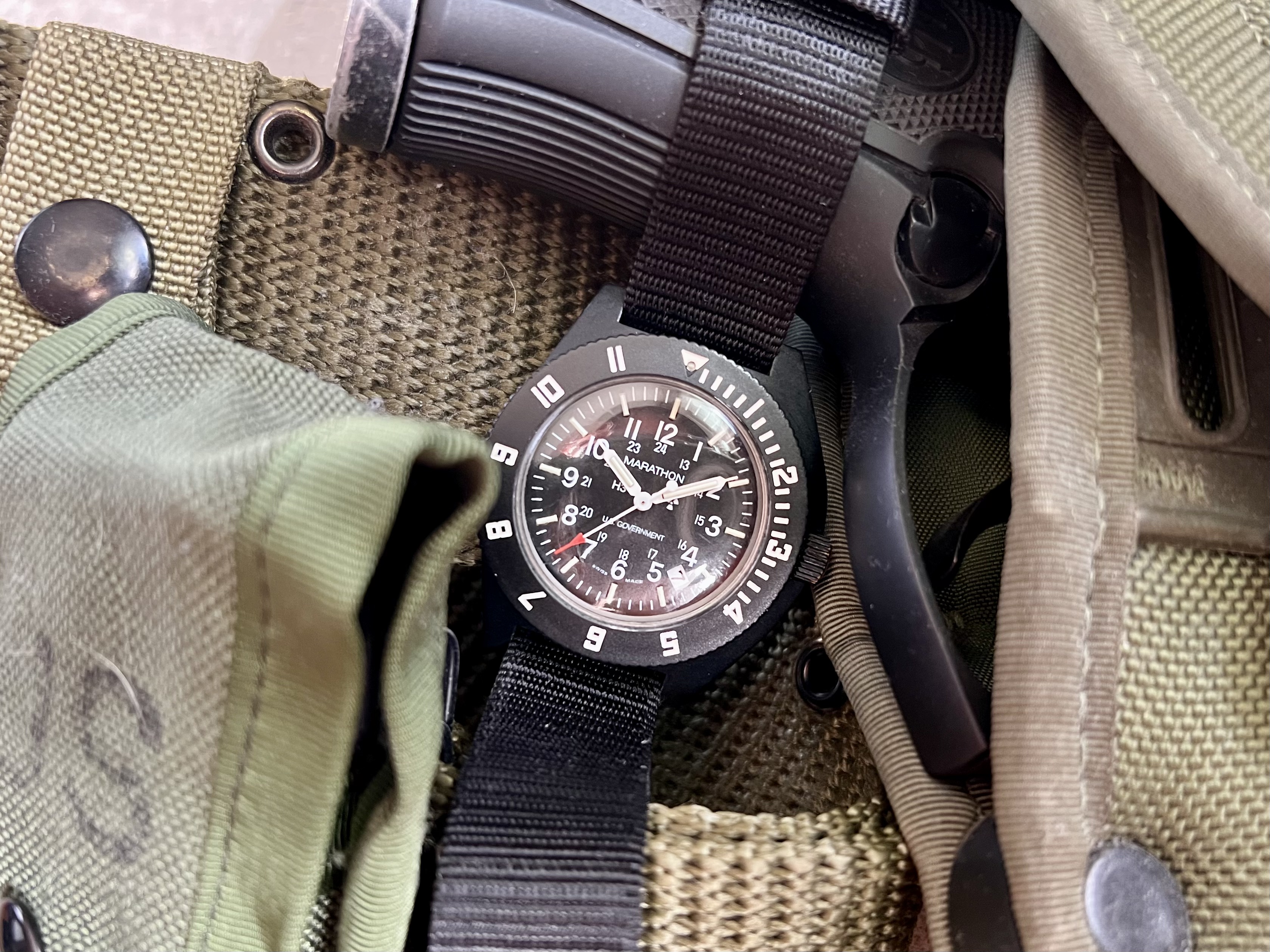 marathon watch with sapphire crystal