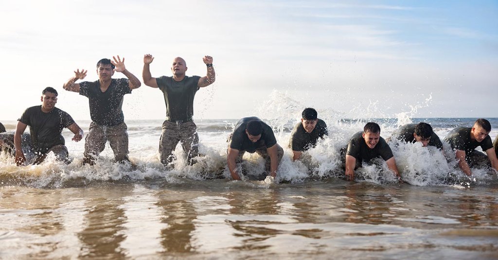 Marine burpees