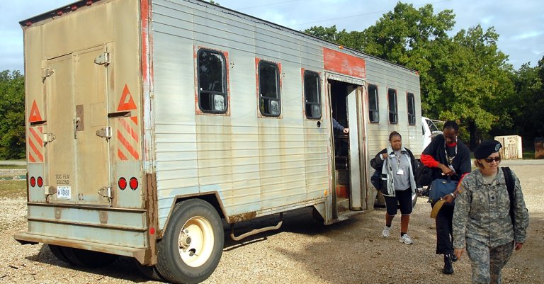 cattle truck army basic training army