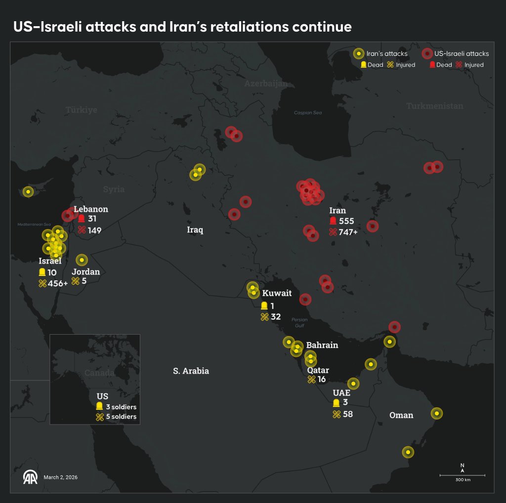 counter drone Iran War Strike Map getty