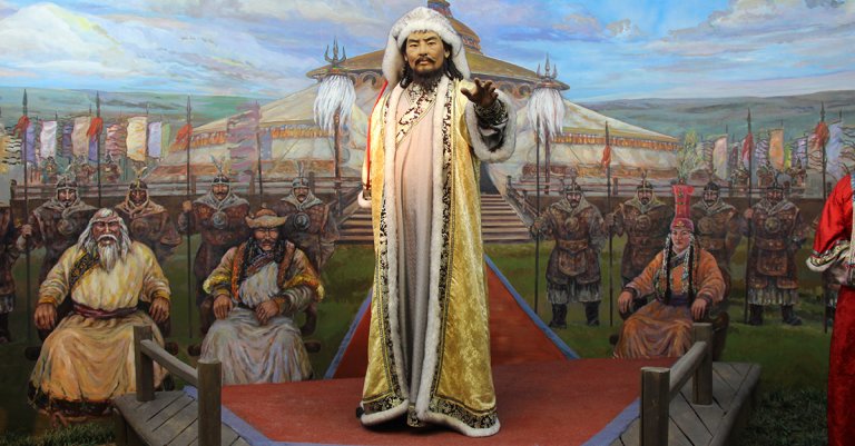 Genghis Khan and his court