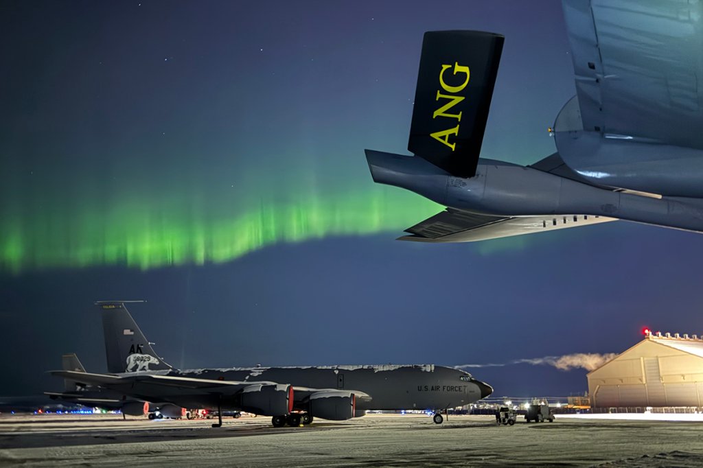 KC-135 Stratotanker Northern Lights