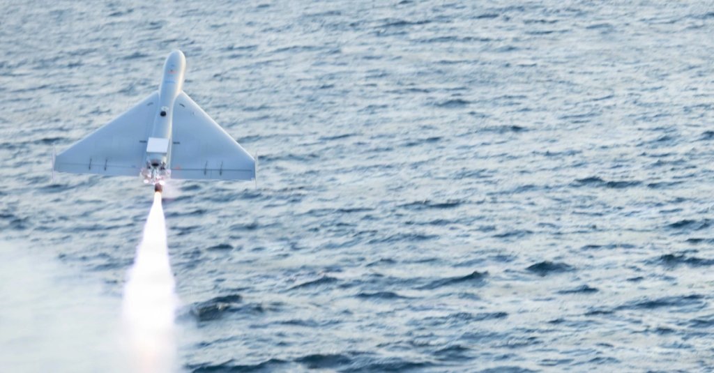 A Low-cost Unmanned Combat Attack System (LUCAS) launches from the flight deck of the Independence-class littoral combat ship USS Santa Barbara (LCS 32) while operating in the Arabian Gulf, Dec. 16, 2025. Prior to the launch, Naval Air Warfare Center Weapons Division’s Shipboard Weapons Integration Team validated that the ship could safely store, move, and handle the system at sea. Task Force 59 operated the LUCAS drone as part of Task Force Scorpion Strike operations. (U.S. Army photo by Spc. Kayla McGuire)