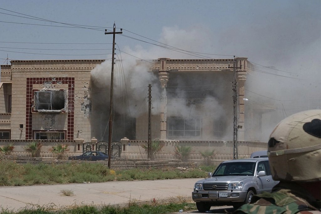 uday and qusay shootout mosul iraq army