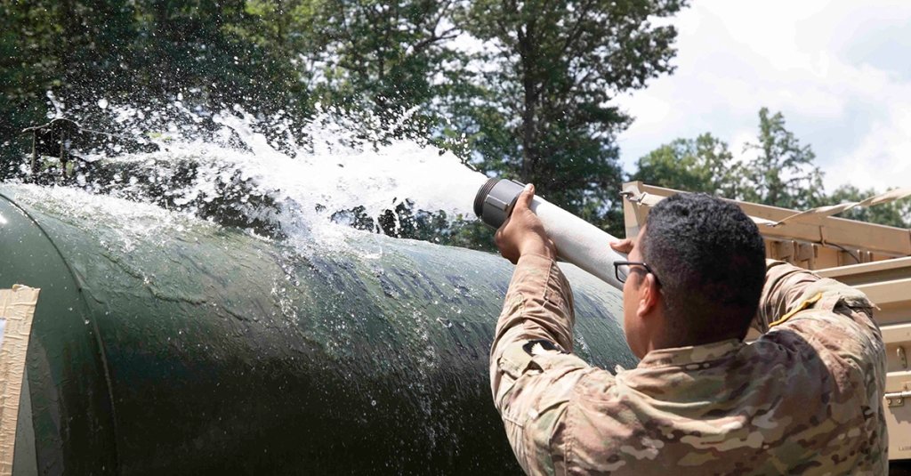 us military drinking water buffalo army