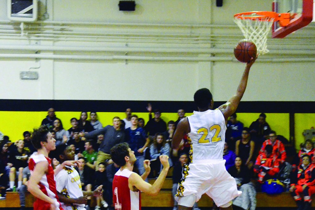 High school basketball game overseas