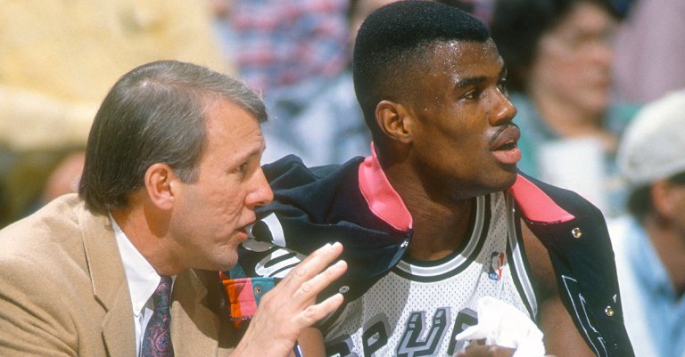 Gregg Popovich and David Robinson