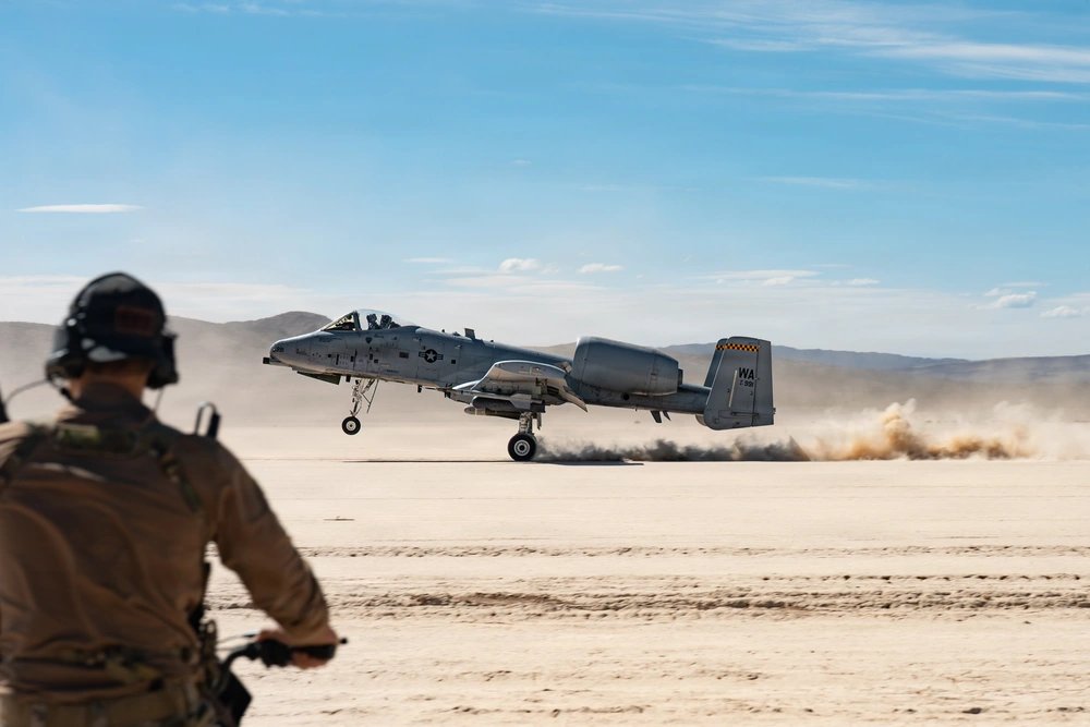 BRRRRT Act A-10 landing desert