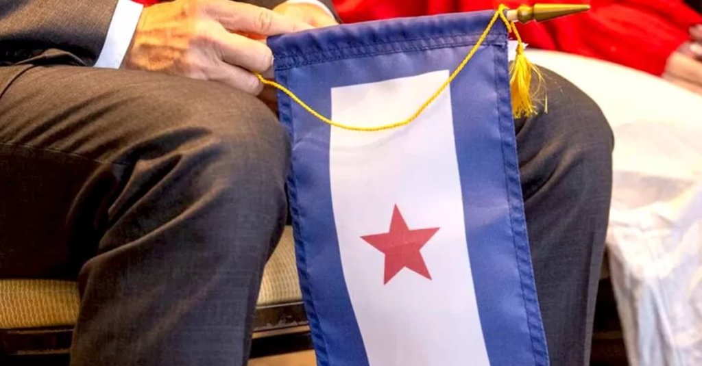 red star banner veteran suicide RSF