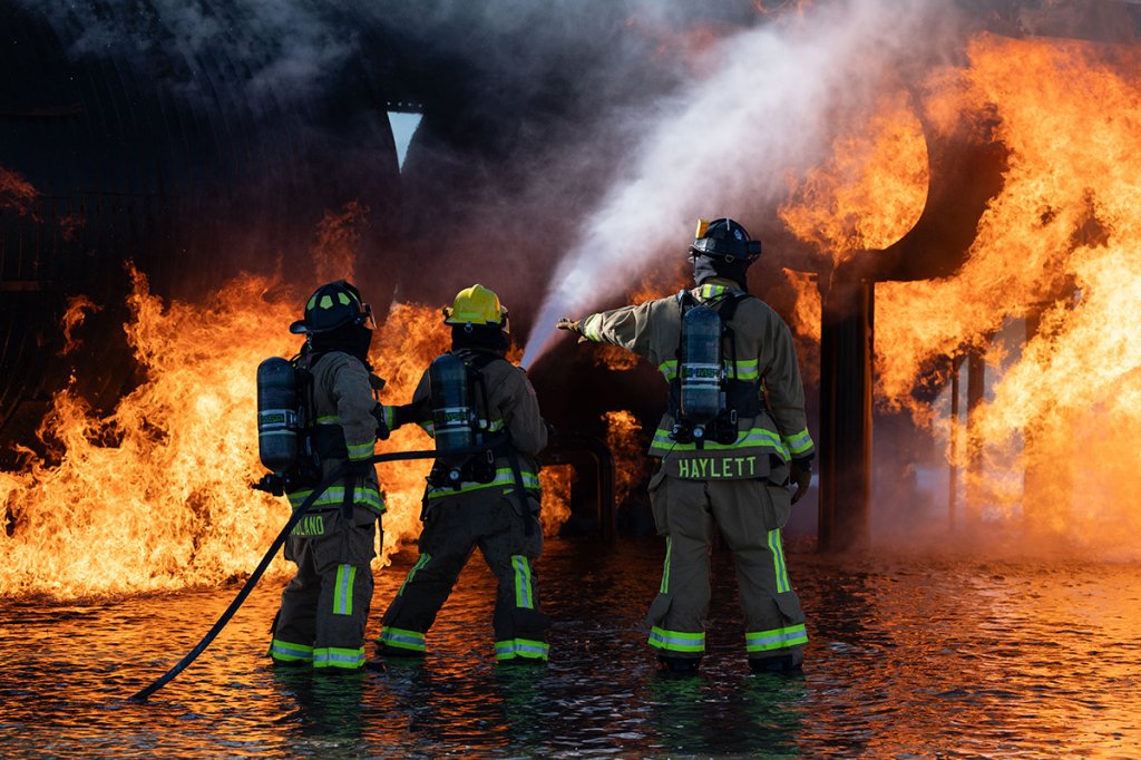 Nellis Air Force Base fire training