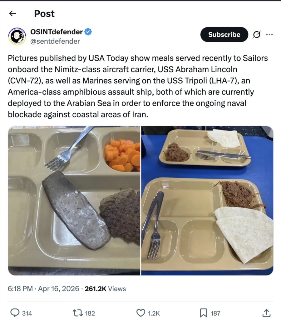 uss abraham lincoln conditions social media