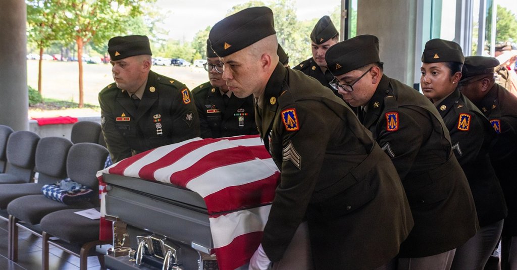 gold star spouse loss funeral service michael swinton