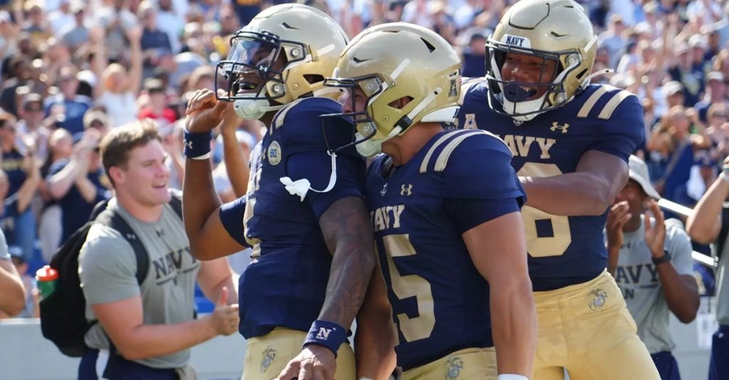 navy football week one win usna