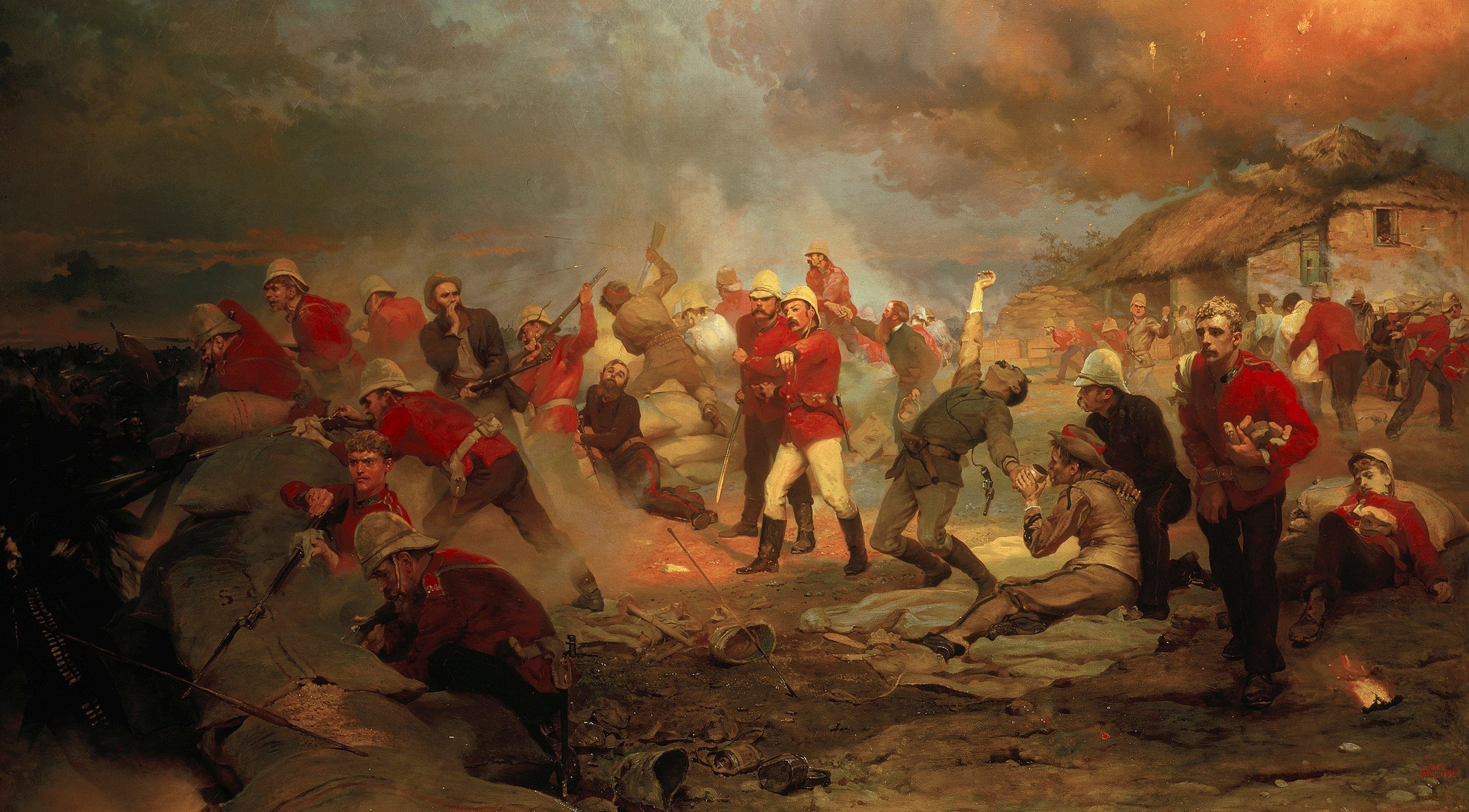 Battle of Rorkes drift painting