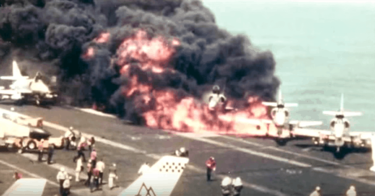 This Vietnam-era aircraft carrier disaster forever changed the way US sailors learn damage control