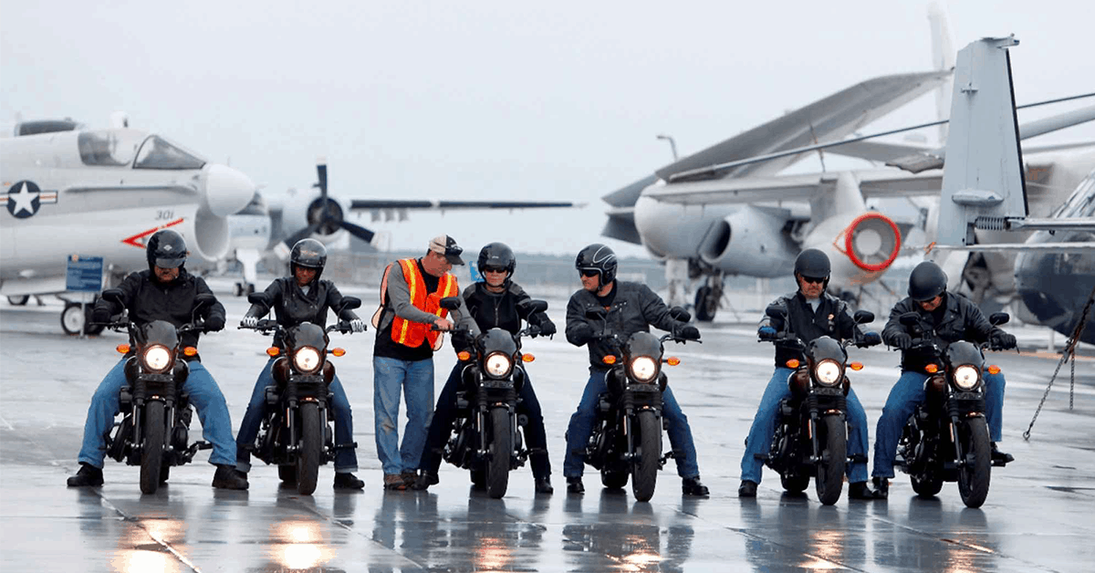 Why did these vets ride their motorcycles wearing silkies?