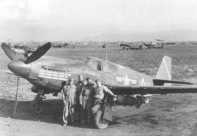  This photo shows one of the 177 A-36s lost to enemy action during World War II.