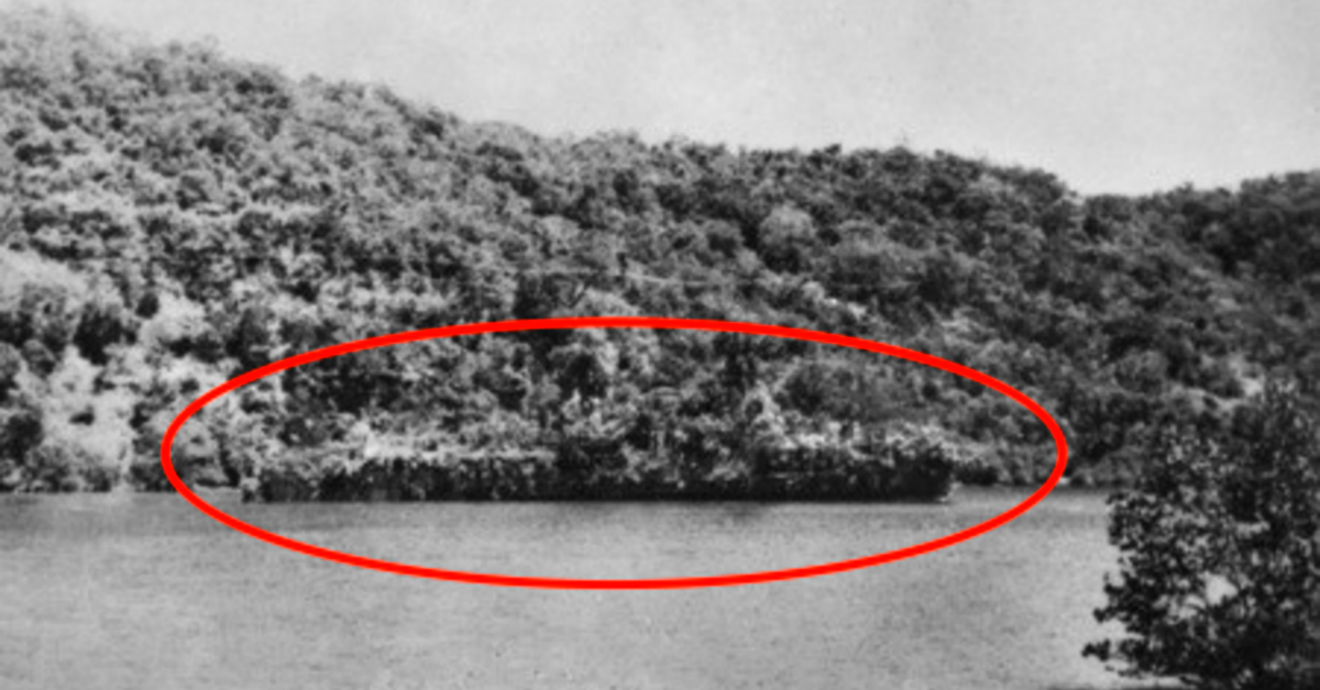 That time a warship pretended to be an island