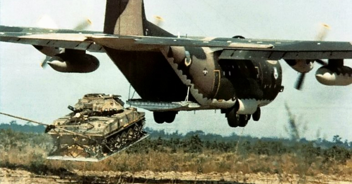 That time the Air Force landed bombers on tank treads