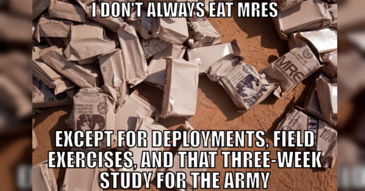 This is why the MRE is more than just a meal