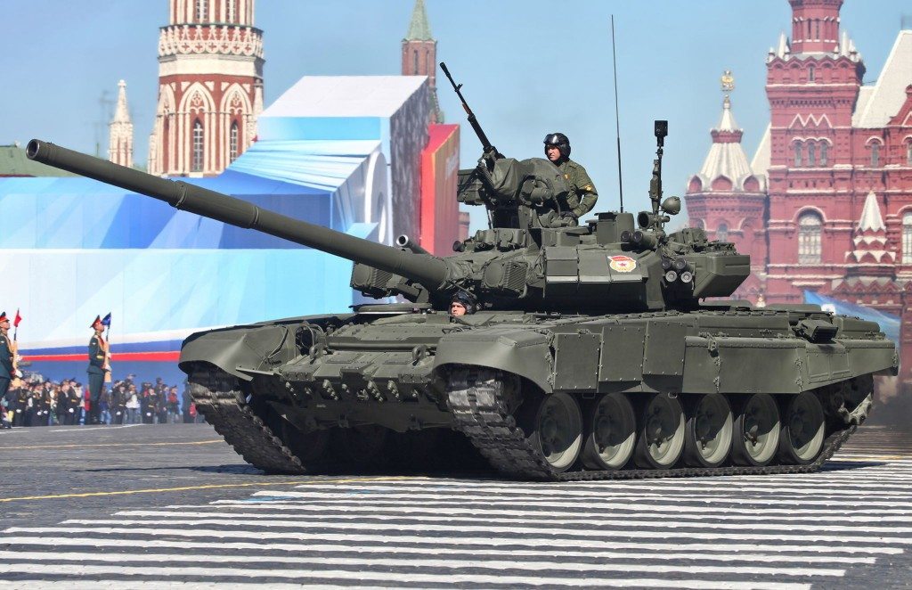 Russian tank as part of one of the three most powerful militaries