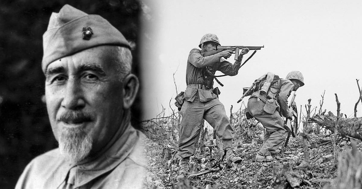 This Marine scared off a Japanese cruiser with a mortar