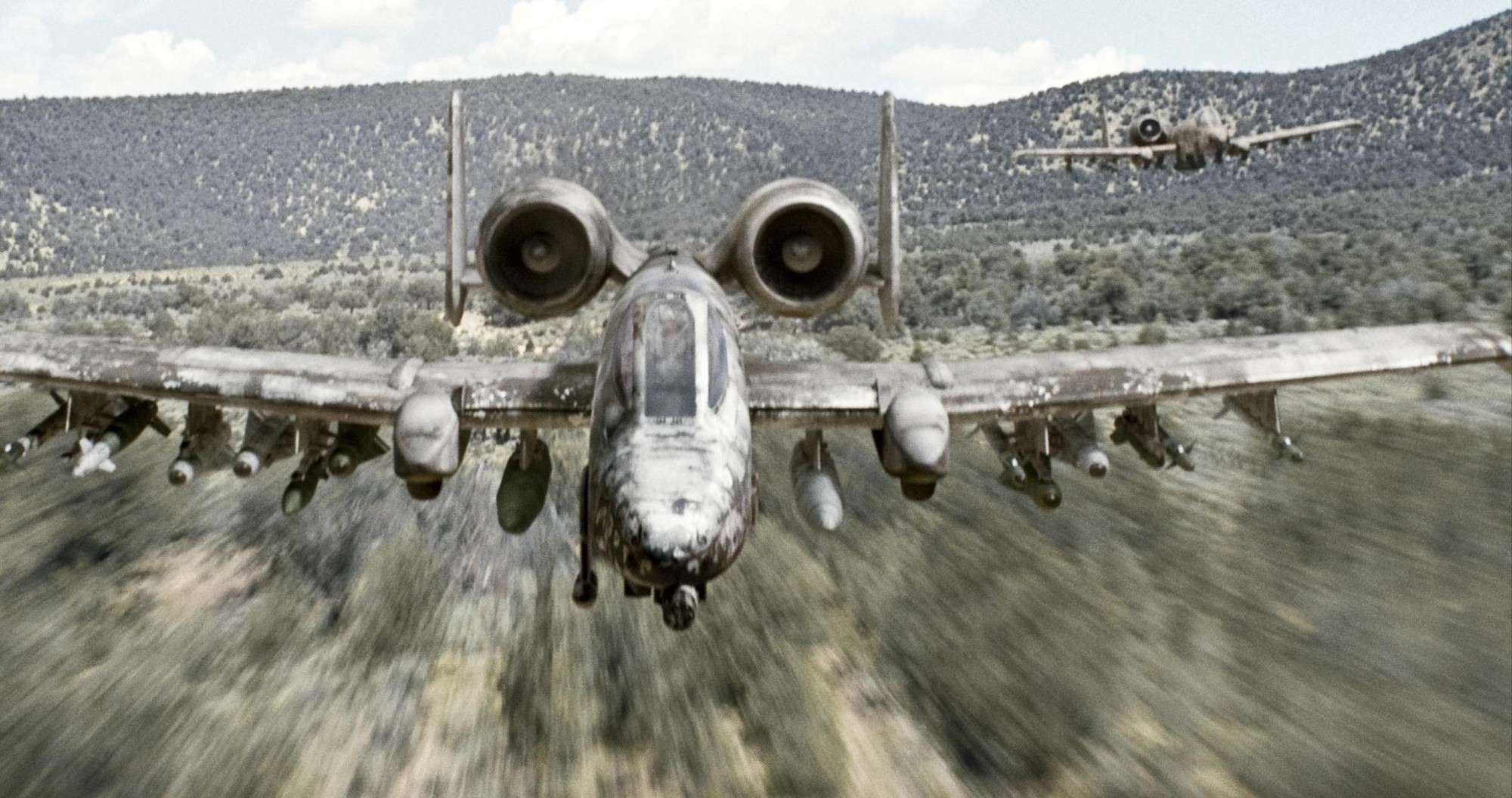 The A-10 refueled and rearmed on a public highway for the first time