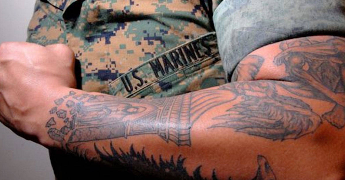 Break out the rulers because the Marine Corps’ new tattoo policy is here