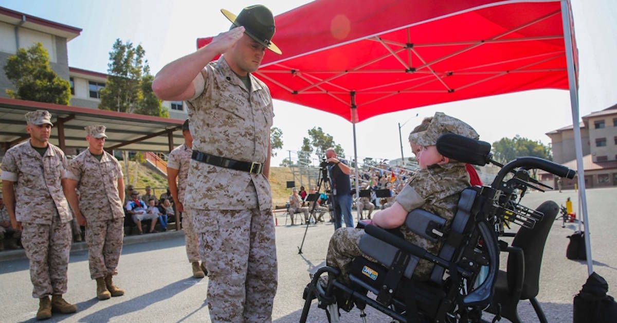 This terminally ill high schooler was designated an Honorary Marine